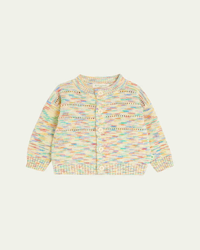 Girl's Space Dye Cardigan, Size Newbor